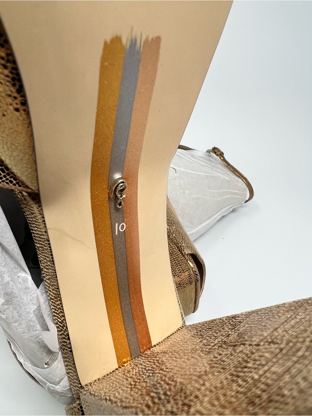 Sam Edelman Metallic Copper Platform Block Heels - Picture 7 of 9